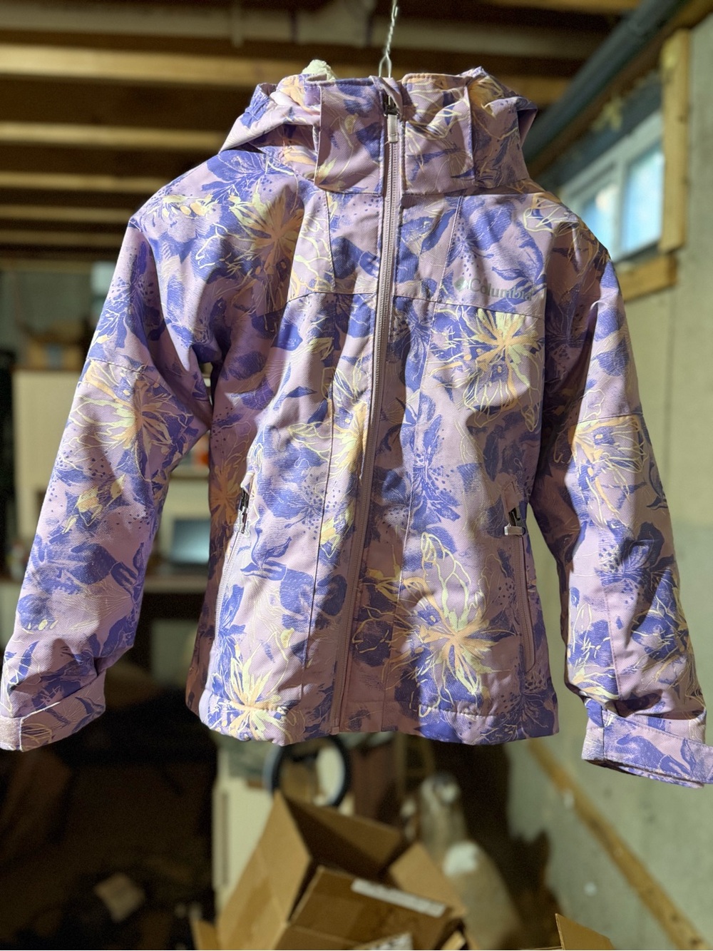 Columbia Purple Floral Kids interchangeable Jacket